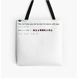 Soulja Boy - The First Time You Lie to Me Im Done With You All Over Print Tote Bag
