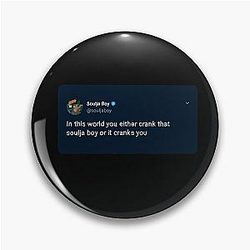 Soulja Boy dark blue Pin