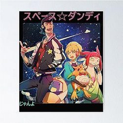 Space Dandy Group Pose Classic Poster