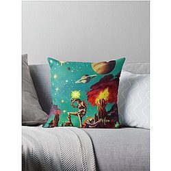 Space Dandy & QT Throw Pillow