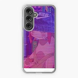 Space Dandy Meow Vaporwave Samsung Galaxy Soft Case