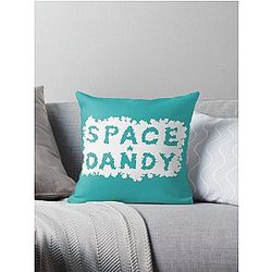 Space Dandy Minimalist Throw Pillow