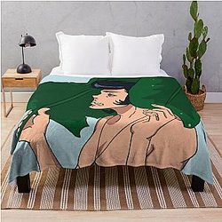 Jungle Space Dandy- Nude Throw Blanket