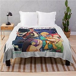 Space Dandy Group Pose   Throw Blanket
