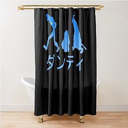 Space Dandy Silhouette Dandy(Blue) Shower Curtain