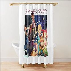 Space Dandy Group Pose   Shower Curtain