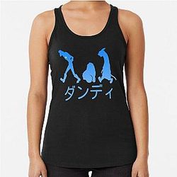 Space Dandy Silhouette Dandy(Blue) Racerback Tank Top