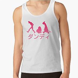 Space Dandy Silhouette "Dandy" (Pink) Tank Top