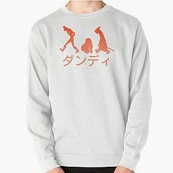 Space Dandy Silhouette "Dandy" (Orange) Pullover Sweatshirt