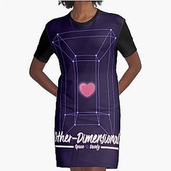 Space Dandy - Other-Dimensional Graphic T-Shirt Dress