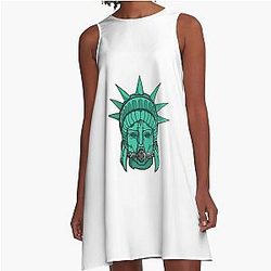 Space Dandy Gagged Liberty  A-Line Dress