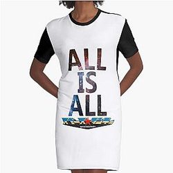 Space Dandy - All Is All wlogo Graphic T-Shirt Dress