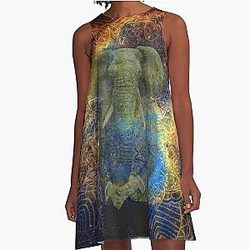 Elephantastic Space Dandy A-Line Dress