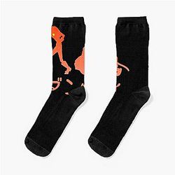Space Dandy Silhouette Dandy(Orange) Classic  Socks