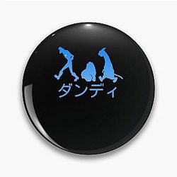 Space Dandy Silhouette Dandy(Blue) Pin