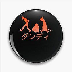 Space Dandy Silhouette Dandy(Orange) Classic  Pin