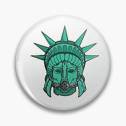 Space Dandy Gagged Liberty  Pin