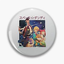 Space Dandy Group Pose   Pin