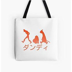 Space Dandy Silhouette "Dandy" (Orange) All Over Print Tote Bag