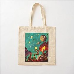 Space Dandy & QT Cotton Tote Bag