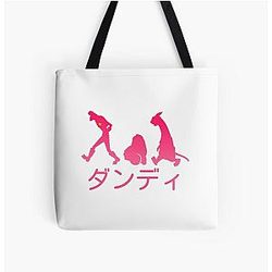 Space Dandy Silhouette "Dandy" (Pink) All Over Print Tote Bag