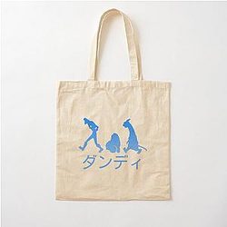 Space Dandy Silhouette "Dandy" (Blue) Cotton Tote Bag