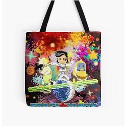 Space Dandy Pixel art All Over Print Tote Bag