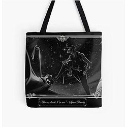 Space Dandy - Alive or dead I'm me - Monochrome All Over Print Tote Bag
