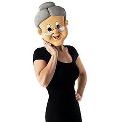 Warner Bros. Space Jam Granny Half-Mask, One Size