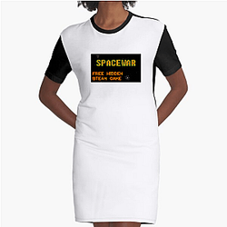 Spacewar! Retro Galaxy Drop Spacewar! Jurken
