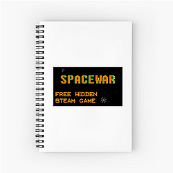 Spacewar! Retro Galaxy Drop Spacewar! Notitieboek