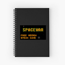 Spacewar! Retro Galaxy Drop Spacewar! Notitieboek