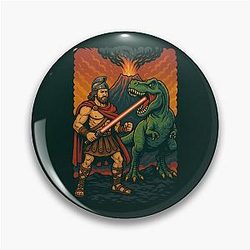 Spartacus T-Rex Lightsaber Gladiator Pin