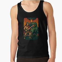 Spartacus T Rex Gladiator Tank Top