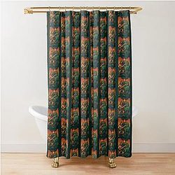 Spartacus T-Rex Lightsaber Gladiator Shower Curtain