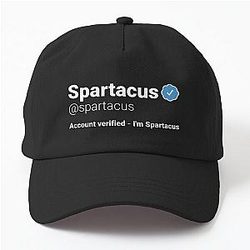 I'm Spartacus - Parody Social Network Account Name with a Blue Tick Badge Dad Hat