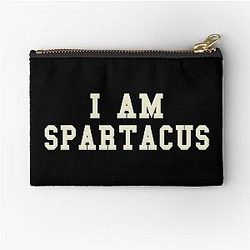 I Am Sparta Zipper Pouch