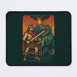 Spartacus T Rex Lightsaber Gladiator Mouse Pad
