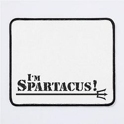 I Spartaus Black Mouse Pad