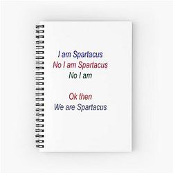 We are Spartacus Notebook
