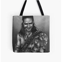 Nasir's Sneaky Smile Nagron Spartacus All Over Print Tote Bag