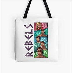 Rebels Spartacus Heroes All Over Print Tote Bag