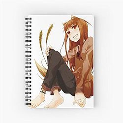 Horo Spice and Wolf Spiral Notebook