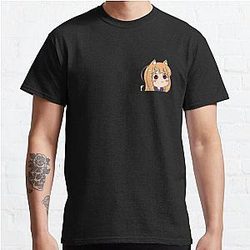Peeking Chibi Holo Pout - Spice and Wolf Classic T-Shirt