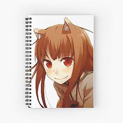 Horo Spice and Wolf Spiral Notebook