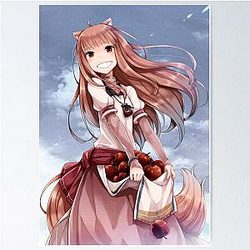 Holo with a Bundle of Apples - Spice and Wolf Poster
