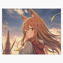 Holo in Golden Wheat Field - Spice and Wolf Jigsaw Puzzle