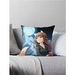Horo - Spice And Wolf Throw Pillow
