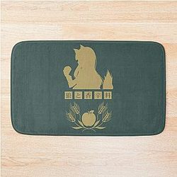 Horo - Spice and Wolf Logo (Gold) Bath Mat