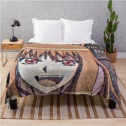 Holo The Wise Wolf From Spice and Wolf Design Throw Blanket